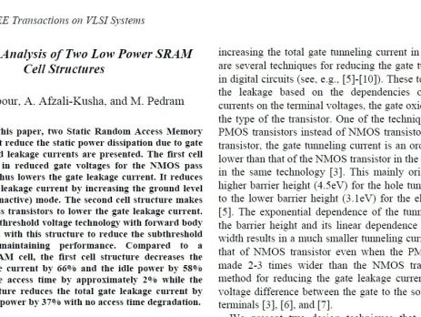 Low Power SRAM